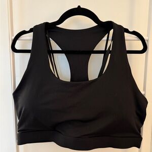 Fabletics Black Strappy Sports Bra